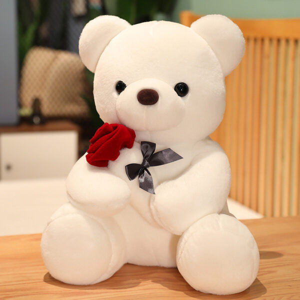 23-45cm New Lovely Hug Roses Teddy Bear Plush Pillow Stuffed Soft Animal Dolls Nice Birthday Gift Girlfriend Valentine's Day - Image 3