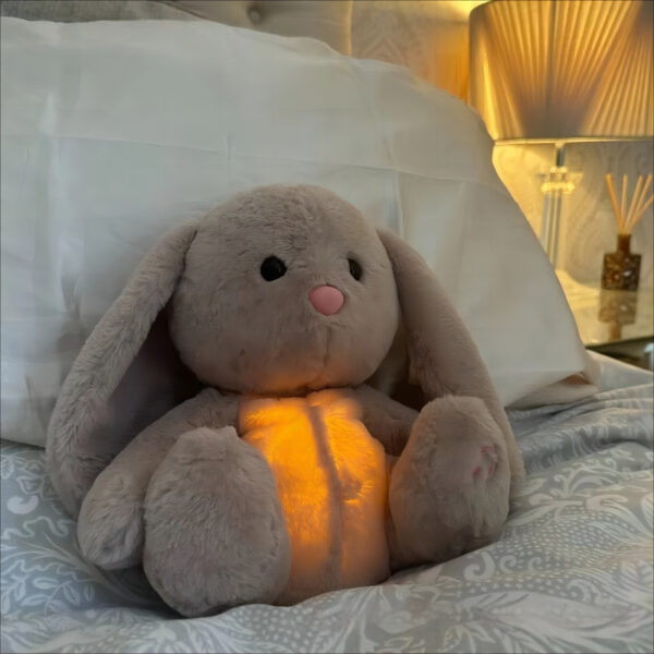 Breathing Rabbit Soothing Sensory Plush Toy With Relieve Anxiety Bunny Comforter Breathes For Newborn Conciliate Baby - Image 2